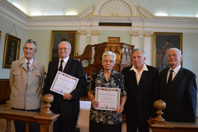 A 60 éve végzett gyémánt-diplomások