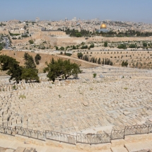 Jeruzsálem az Olajfák hegyéről